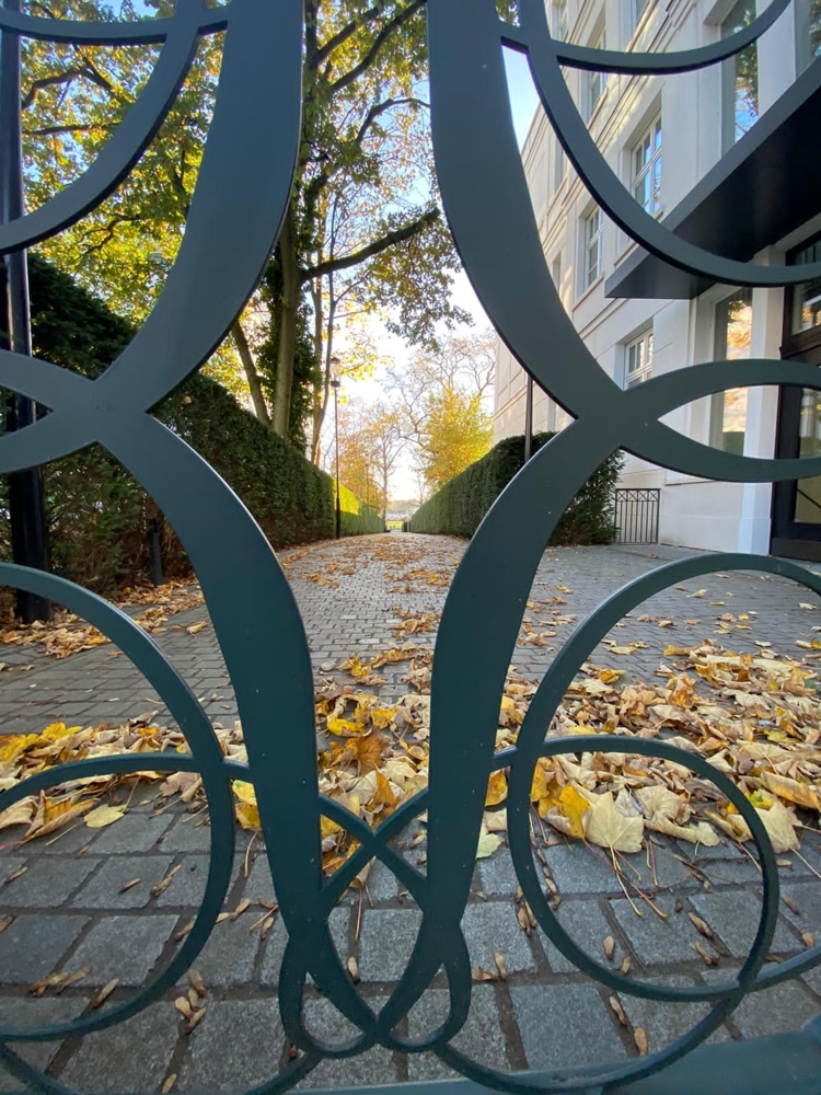 Privatweg zur Alster im Herbst