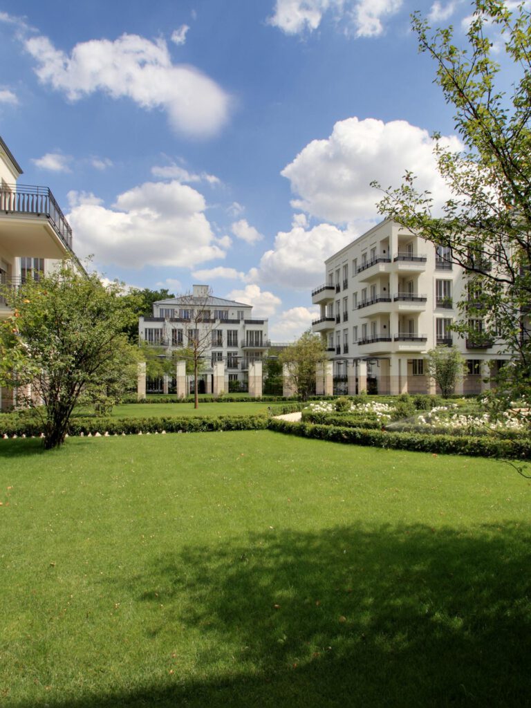 Luxusimmobilie in Münster Klostergärten Gartenansicht