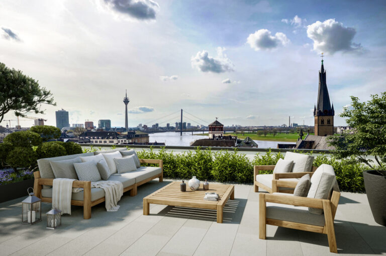 Dachterrasse Möblierungsbeispiel