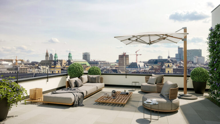 Dachterrasse Möblierungsbeispiel