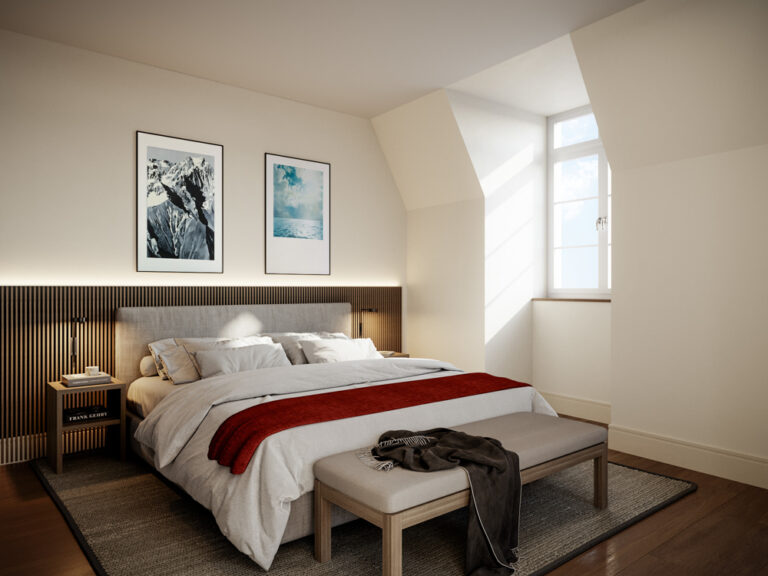 Schlafzimmer Möblierungsbeispiel